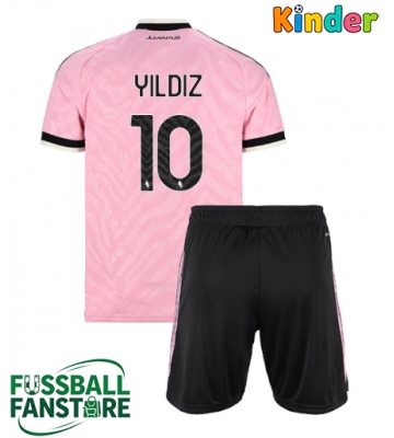 Juventus Kenan Yildiz #10 Replik Auswärtstrikot Kinder 2026-27 Kurzarm (+ Kurze Hosen)